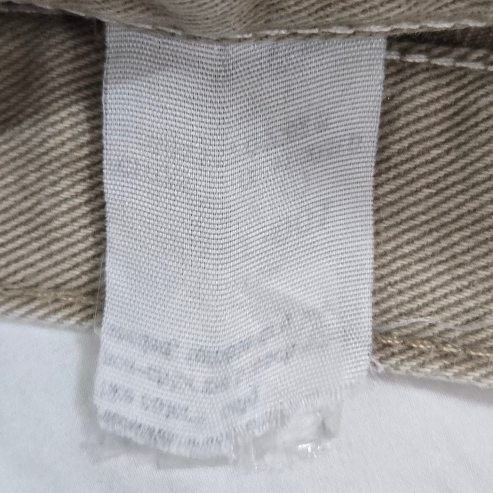 Vintage Wrangler Silver Edition Jeans 38x30 Khaki Tan Denim Made in USA 90s - Picture 4 of 13